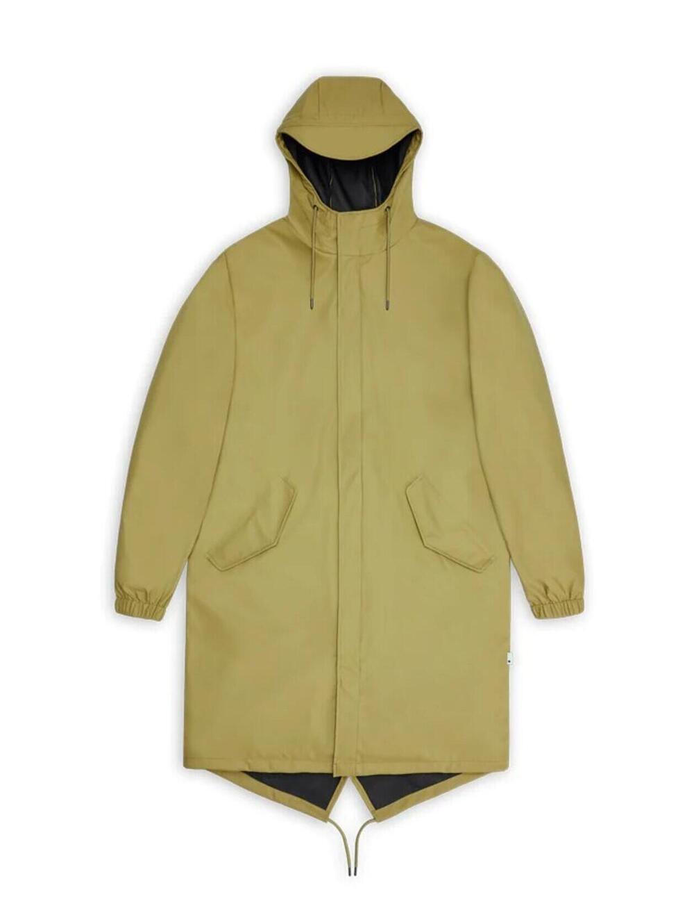 Rains Fishtail Parka Light Olive Green Sz M Excellent Condition Hooded